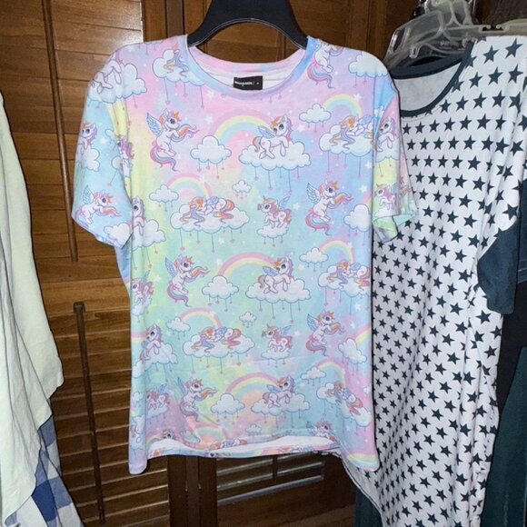 Blackmilk Tops - Blackmilk So Cute I Could Puke Comfy Tee M